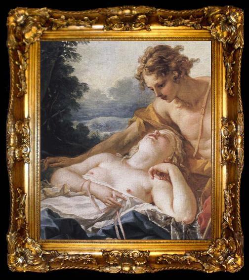 framed  Francois Boucher Details of Daphnis and Chloe, ta009-2